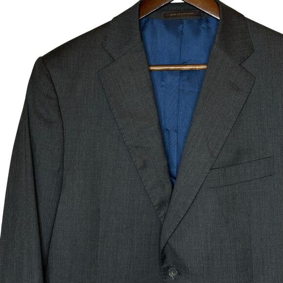 J. Hilburn Men's Wool Two-Button Gray Blazer size 41R - Picture 2 of 6